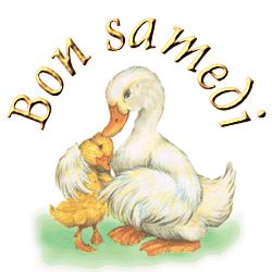 Gif animé Bon samedi canards
